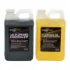 Maxodyne Flushing Oil Concentrate and ULS Diesel Enhancer bottles.
