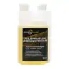 Flushing oil concentrate for engine cleaning and maintenance.