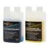 Flushing Oil Concentrate and Cleanpower Value Pack for engine maintenance.