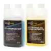 Maxodyne Flushing Oil Concentrate and Cleanpower Value Pack bottles.